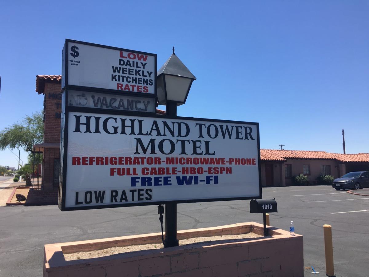Highland Tower Motel Tucson Exteriör bild